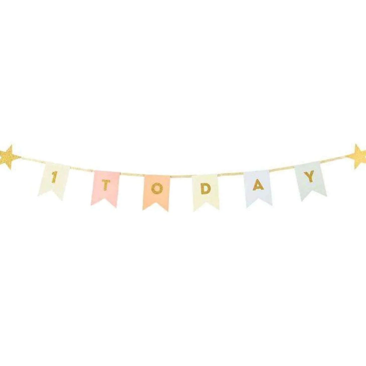 1 Today Gold Glitter Bunting - 1.5M