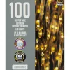 100 Warm White Outdoor Copper Wire - Battery Operated