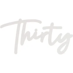 30 White Balloon Arch Sign