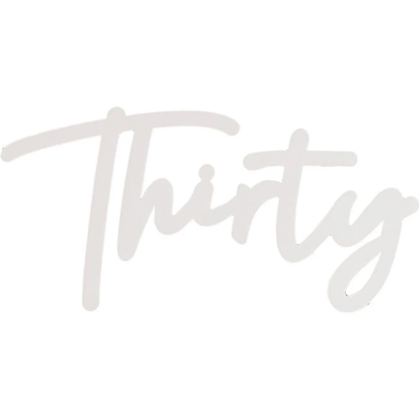 30 White Balloon Arch Sign