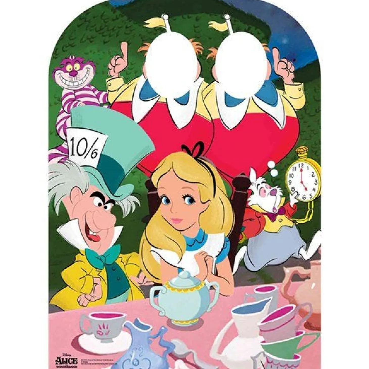 Alice In Wonderland Tea Party Stand In Photo Prop - 131Cm X 95Cm
