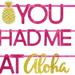 Aloha Summer Glitter Letter Banner - 3.65M