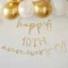Anniversary Gold Customisable Bunting