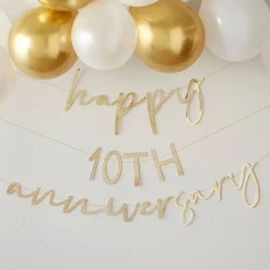 Anniversary Gold Customisable Bunting