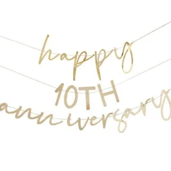 Anniversary Gold Customisable Bunting