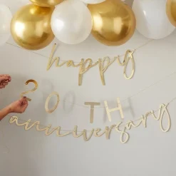 Anniversary Gold Customisable Bunting