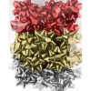 Assorted Metallic Gift Bows (24Pk)