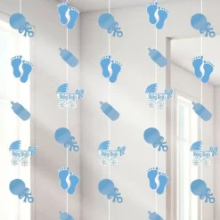 Baby Boy String Decoration (6Pk)