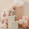 Baby In Bloom Peach & Rose Gold Balloon Arch - 70 Balloons
