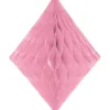 Baby Pink Honeycomb Diamond Decoration - 30Cm
