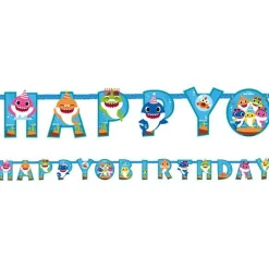 Baby Shark 'Happy Birthday' Paper Banner - 3.2M