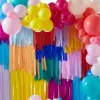Balloon And Streamer Brights Rainbow Party Backdrop