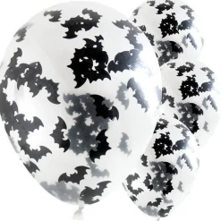 Bat Confetti Balloons - 12" Latex (4Pk)