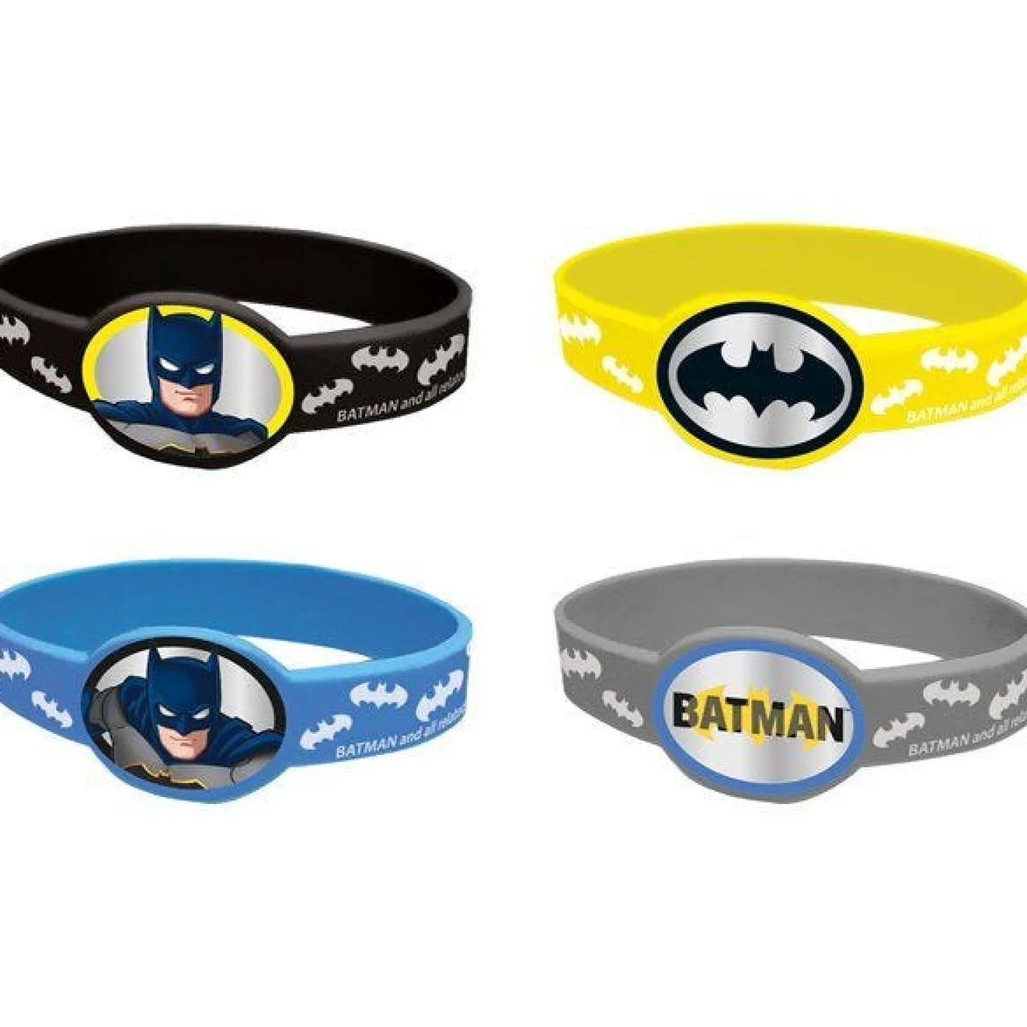 Batman Stretchy Bracelets (4Pk)