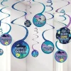 Battle Royal Hanging Swirl Decorations (12Pk)