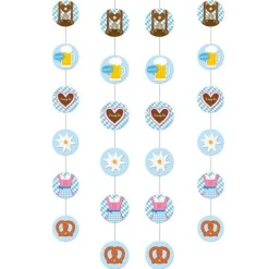 Bavarian Hanging String Decorations - 1.3M (4Pk)