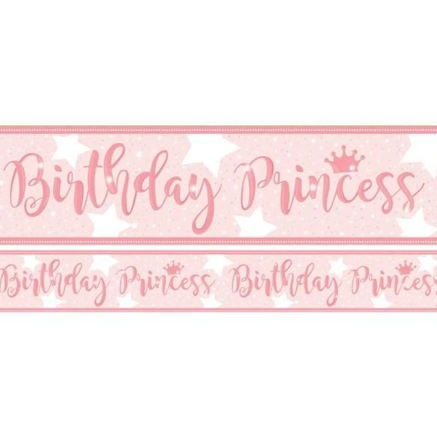 Birthday Princess Paper Banners - 1M (3Pk)