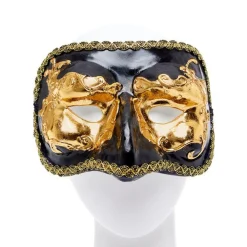 Black & Gold Masquerade Mask