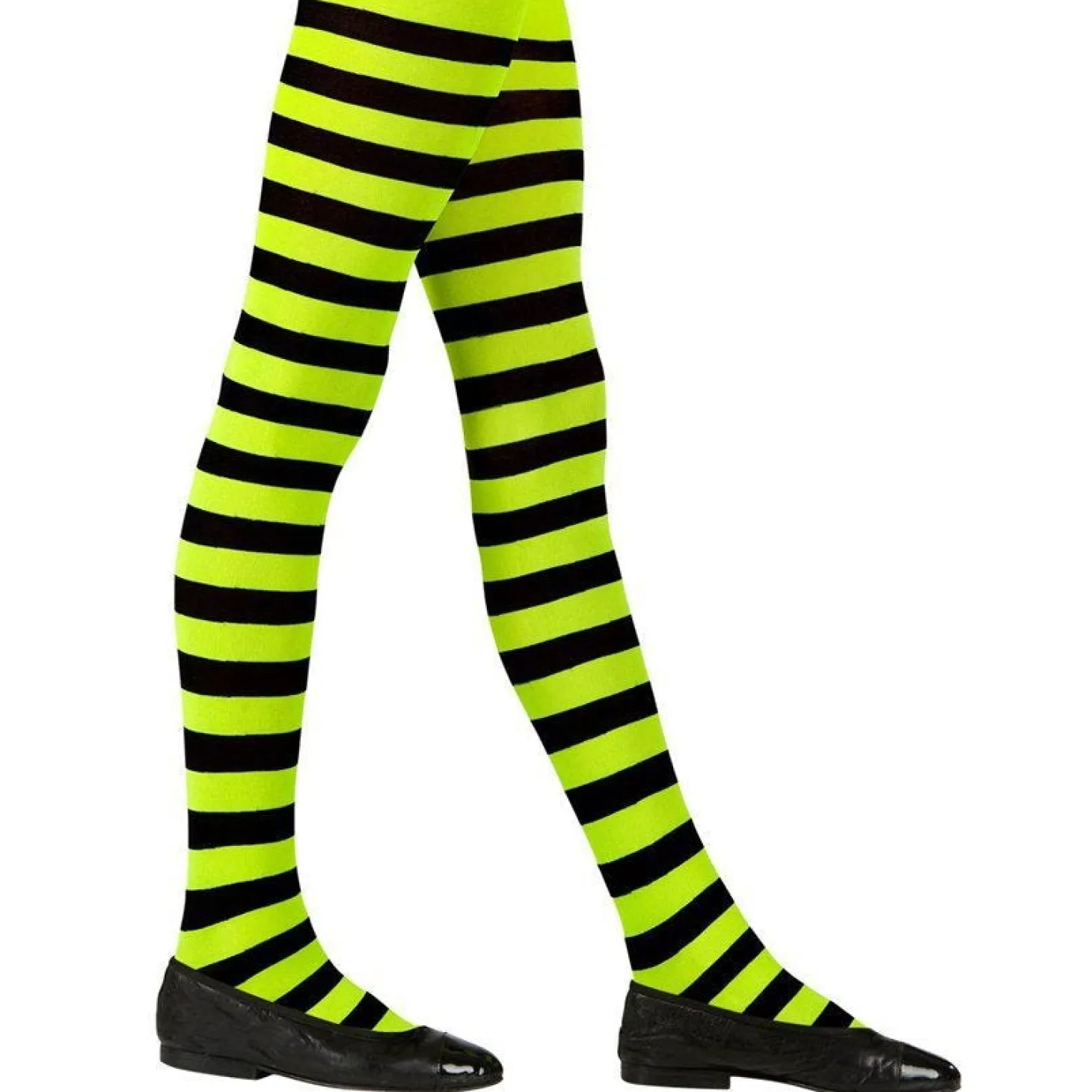 Black & Green Tights 11-14 Yrs