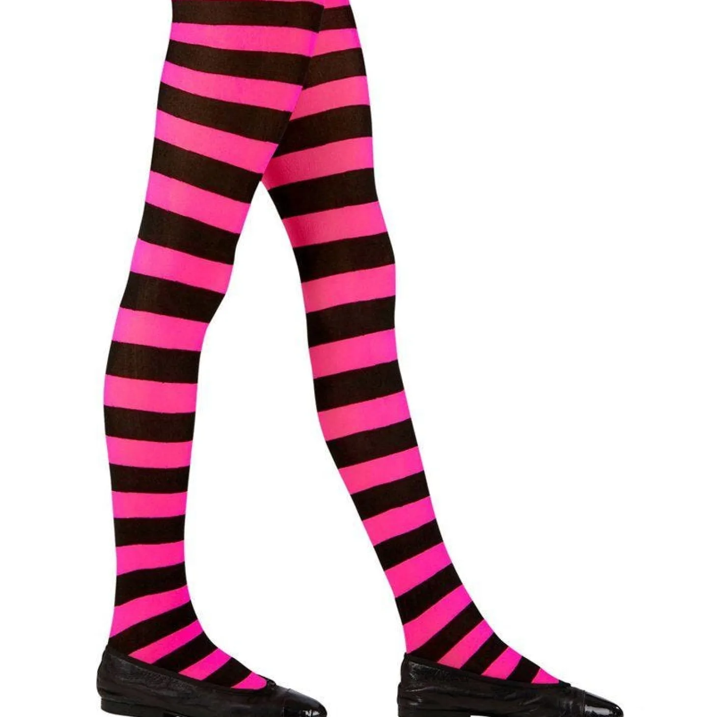 Black & Pink Tights 7-10 Yrs
