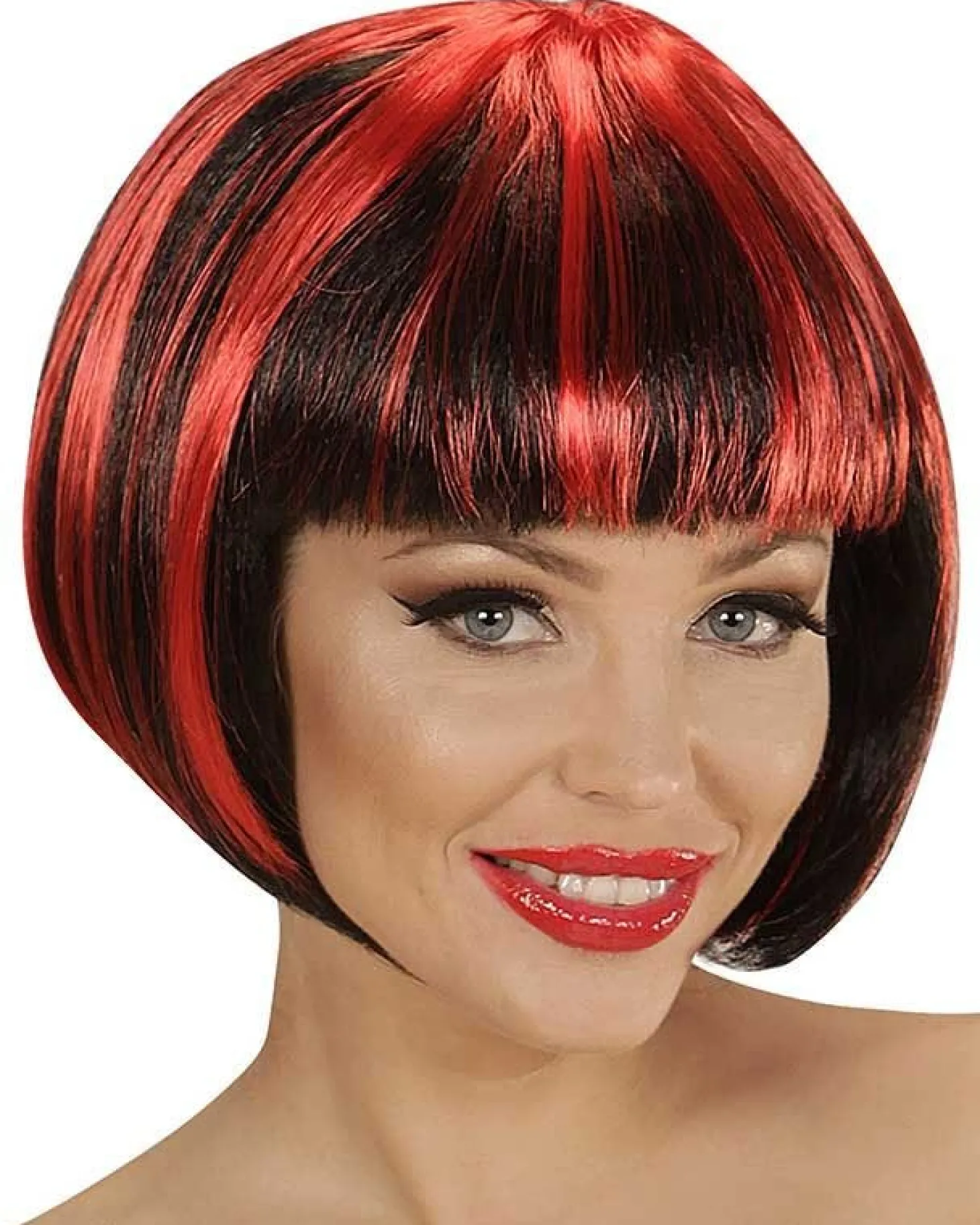 Black & Red Wig