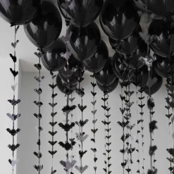 Black Balloon Ceiling Kit With Bat Tails