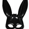 Black Bunny Half Mask