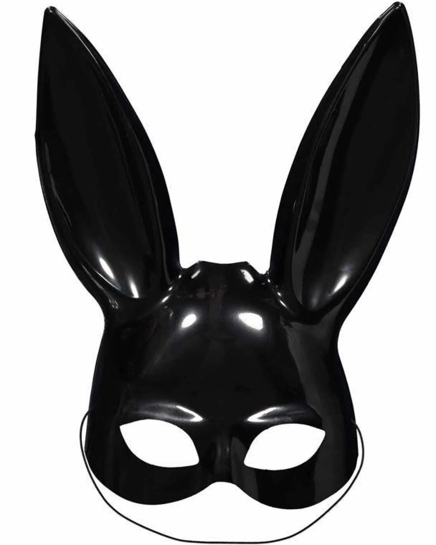 Black Bunny Half Mask