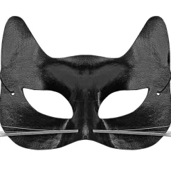 Black Cat Mask With Whiskers