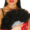 Black Feather Fan