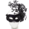 Black Floral Masquerade Mask