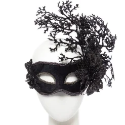 Black Floral Masquerade Mask