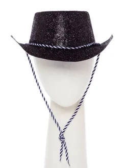Black Glitter Cowboy Hat