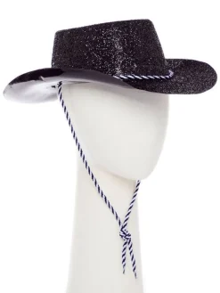 Black Glitter Cowboy Hat