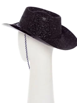 Black Glitter Cowboy Hat