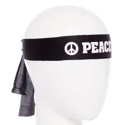 Black Hippie Peace Headband