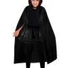 Black Hooded Cape - Child