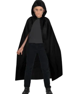Black Hooded Cape - Child