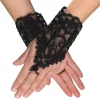 Black Lace Glovelettes