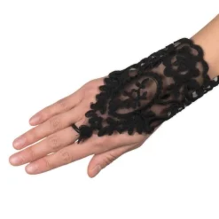 Black Lace Glovelettes