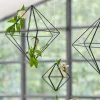Black Metal Geometric Hanging Decoration - 15Cm