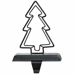 Black Metal Tree Stocking Holder - 14Cm