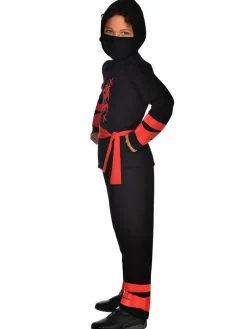 Black Ninja Warrior - Child And Teen Costume
