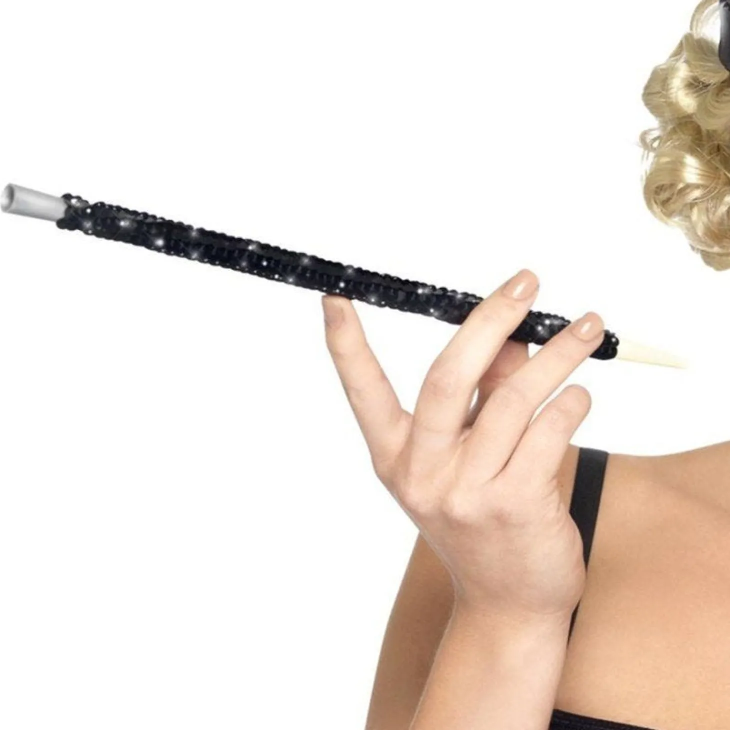 Black Sequin Cigarette Holder - 30Cm