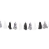 Black, Silver & White Tassel Garland Decoration - 2.7M