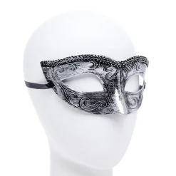 Black/Silver Masquerade Masks For Couples