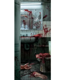 Bloody Bathroom Door Scene