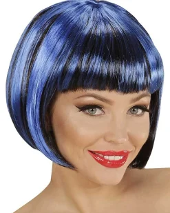Blue & Black Wig