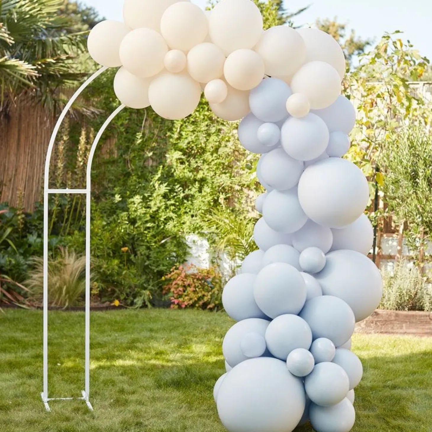 Blue And Nude Balloon Arch Kit - 75 Balloons