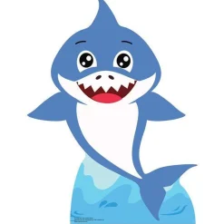 Blue Baby Shark Cardboard Cutout - 93Cm X 72Cm
